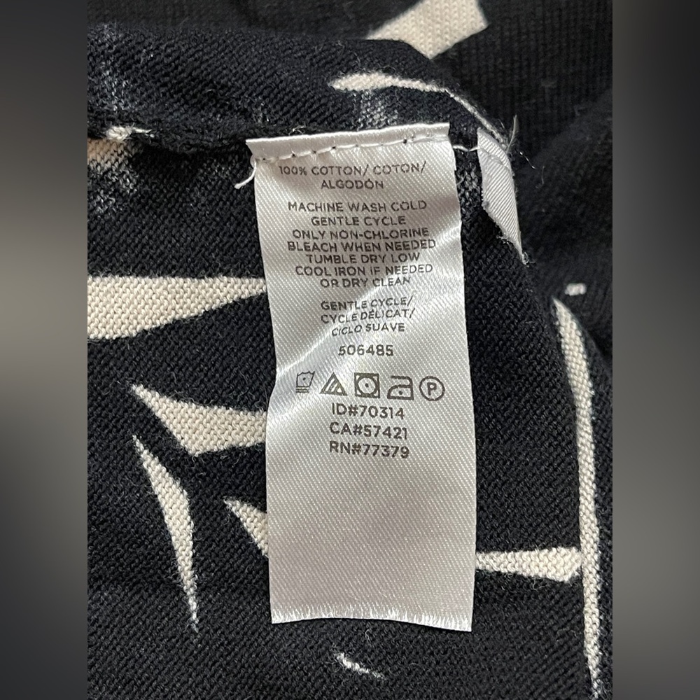 Ann Taylor Tropical Palm Pattern Cardigan Sweater - Picture 4 of 6